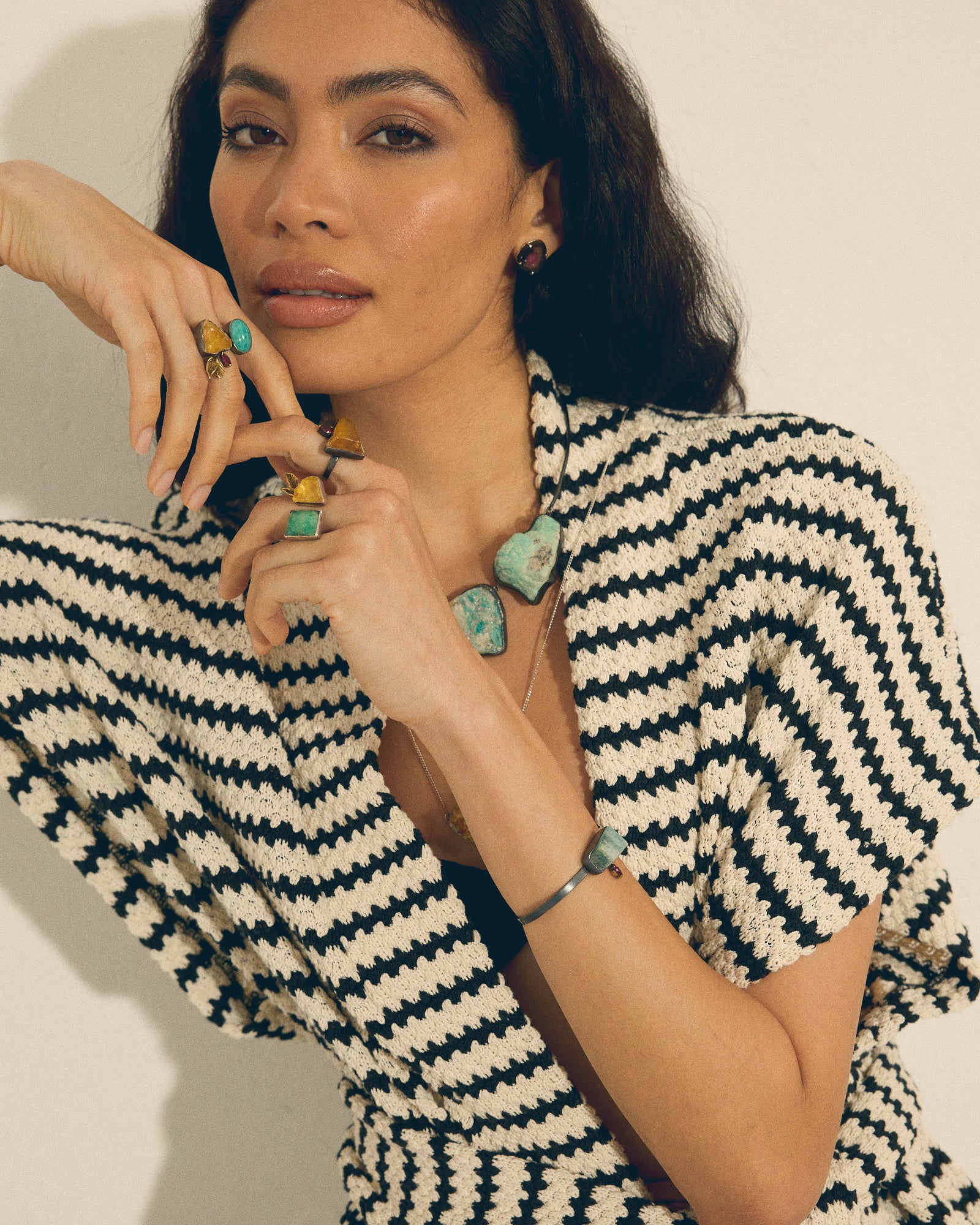 Pulsera Goiás Aguamarina