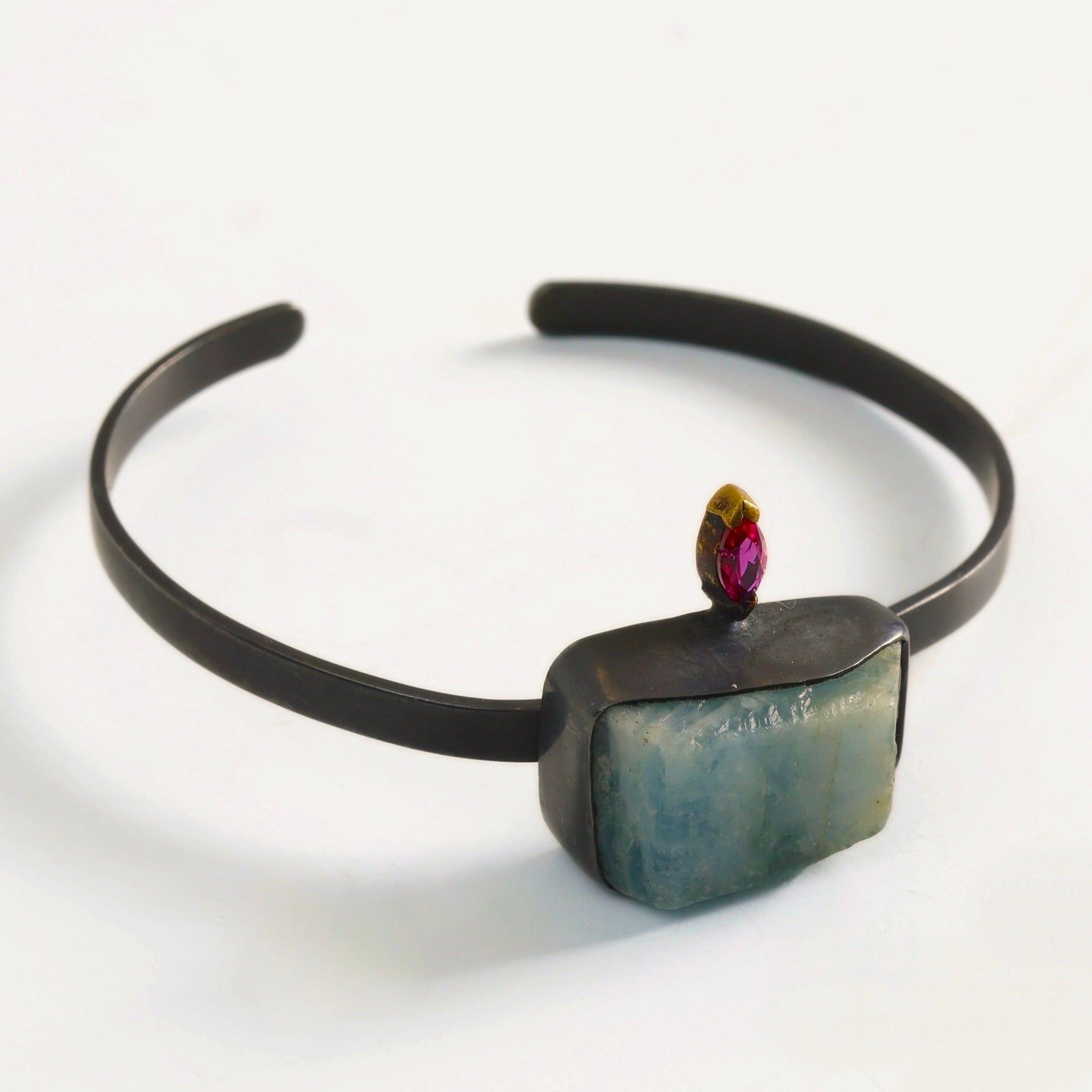 Pulsera Goiás Aguamarina