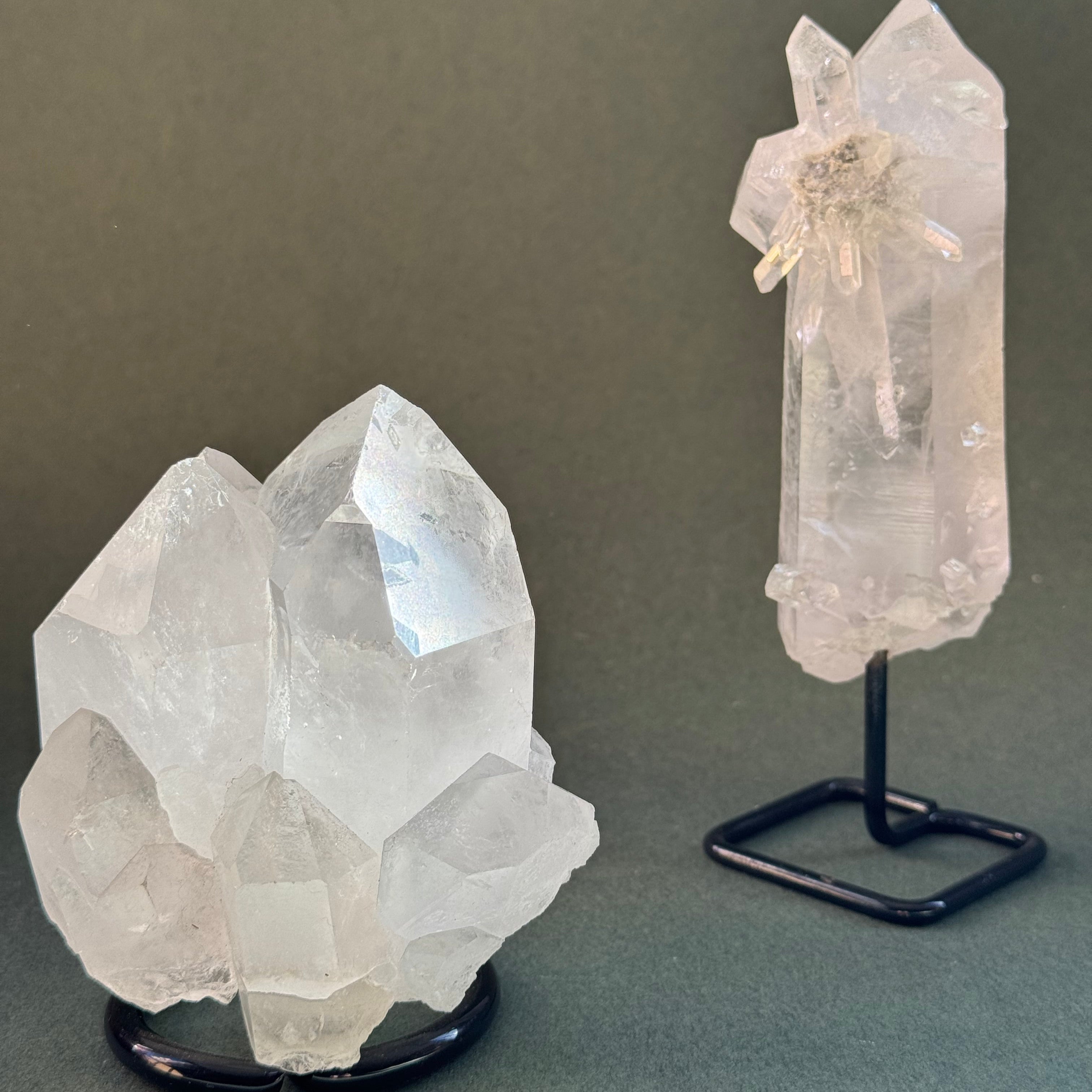 Cristal sobre base de metal