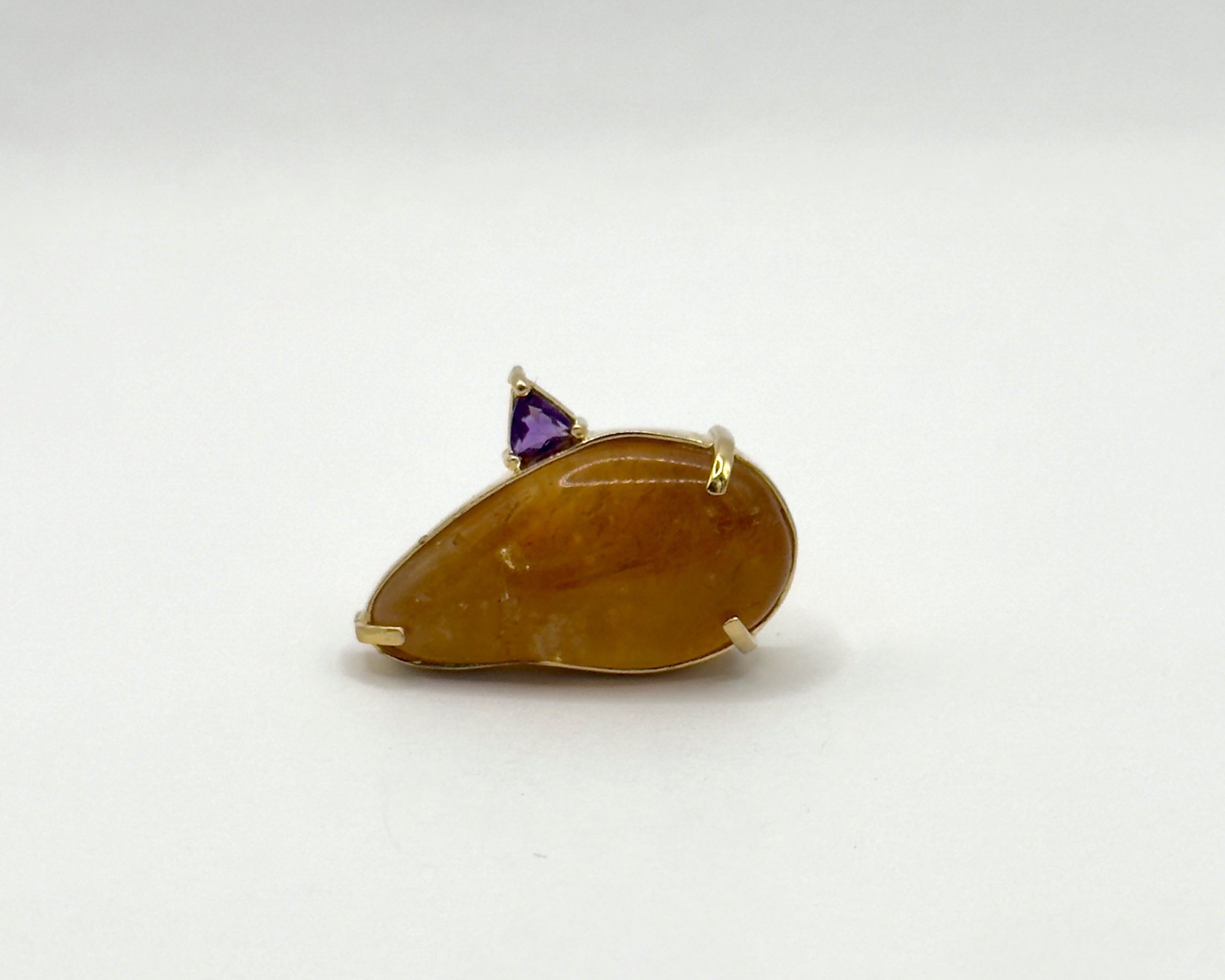 Anillo Alagoas Citrino y Amatista